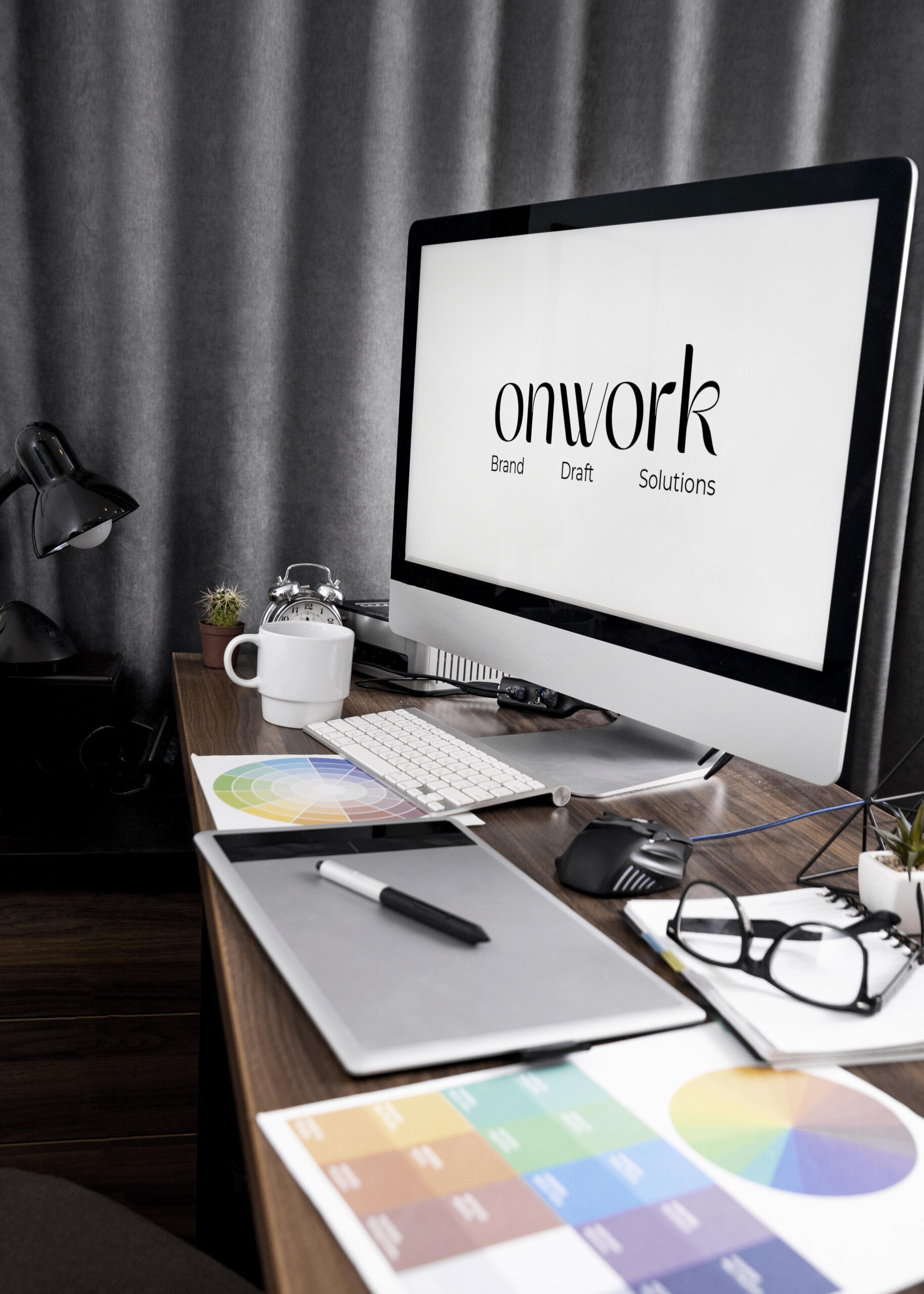 computer-screen-office-workspace-with-color-palettes computer-screen-office-workspace-with-color-palettes
